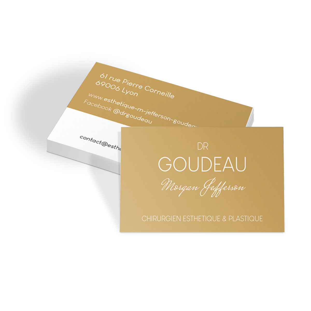 Communication visuelle - Cartes de visite Dr Goudeau